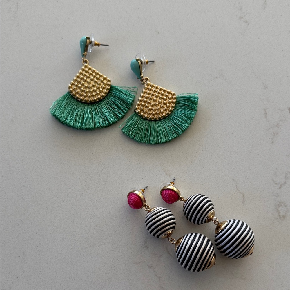 Sugarfix Colorful Statement Earrings Set of two NWOT ✨
